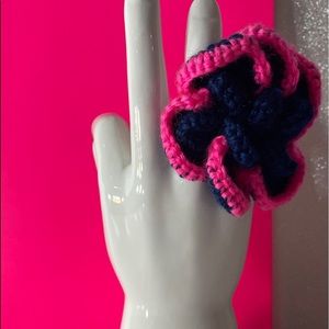 Crochet adjustable ring